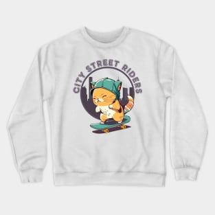 city street  riders Crewneck Sweatshirt